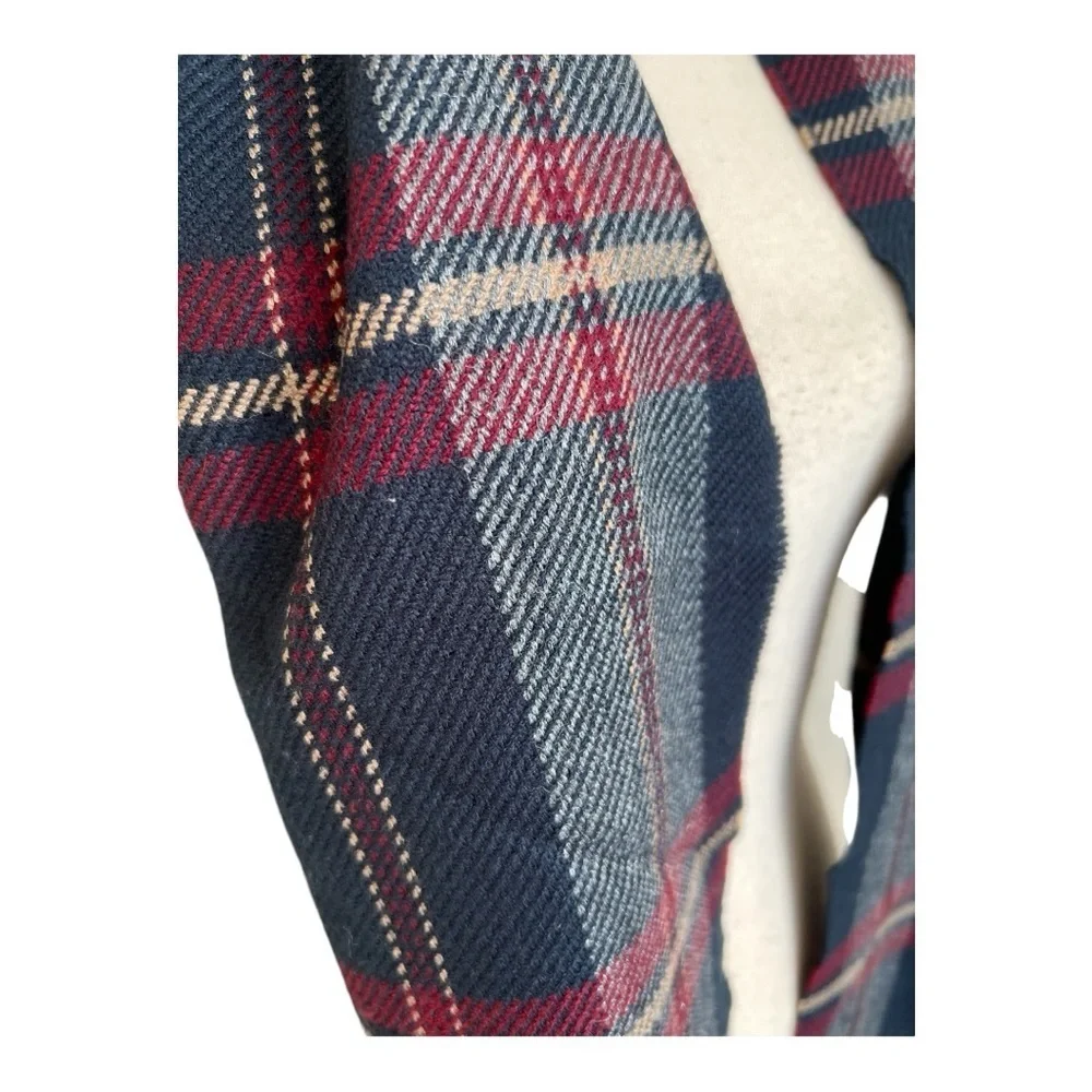 Acrylic Plaid Infinity Scarf